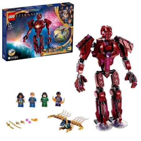 LEGO 76155 Marvel Les Éternels Dans l'Ombre d'Arishem, Kit de Construction Super-Héros pour Enfants des 7 ans
