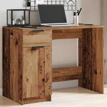vidaXL Bureau vieux bois 100x50x75 cm bois d'ingénierie