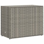 vidaXL Armoire de rangement jardin Gris 100x55 5x80 cm Résine tressée