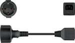 Câble d'alimentation Goobay CEE 7/7 F vers C14 (prise schuko) 20cm (Noir)