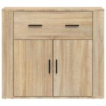 vidaXL Buffet Chêne sonoma 80x33x70 cm Bois d'ingénierie