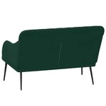 vidaXL Banc Vert foncé 110x76x80 cm Velours