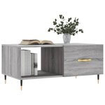 vidaXL Table basse sonoma gris 90x50x40 cm bois d'ingénierie