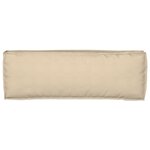 vidaXL Set de coussins de palette 2 Pièces Beige 120 x 40 x 8 cm