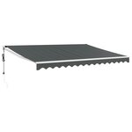 vidaXL Auvent rétractable automatique anthracite 4 5x3 m