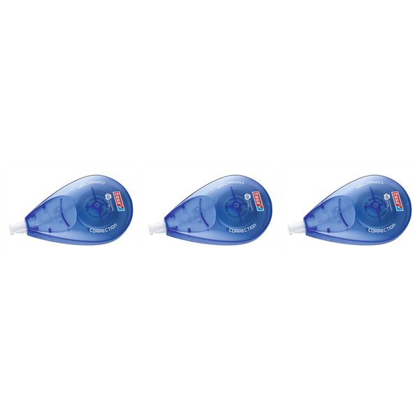 Roller de Correction Sideway ecoLogo Jetable 4 2mm x 10m Bleu x 3 TESA