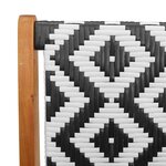 vidaXL Mobilier de jardin 2 Pièces Noir et Blanc 67 x 78 x 73 cm