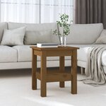 vidaXL Table basse Marron miel 35x35x40 cm Bois massif de pin