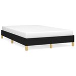 vidaXL Cadre de lit noir 120x190 cm tissu