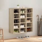 vidaXL Cabinet à chaussures avec étagère avec stockage Chêne sonoma 103x30x51 cm