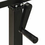vidaXL Bureau Noir et Brun Clair 140 x 60 cm Bois de chêne massif