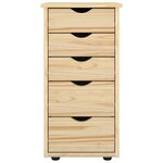 vidaXL Armoire Marron 34 x 39 x 61 5 cm Bois de Pin Massif