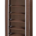 Porte-chaussures étagères 162 x 57 x 29 cm Brun