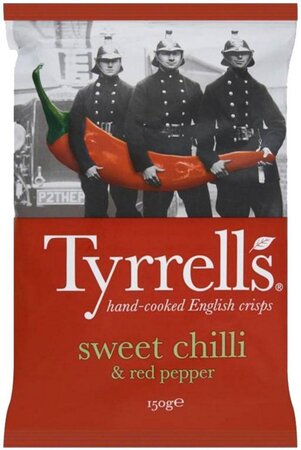 Tyrrells Tyrrell’s Chips Piment Doux 150g (lot de 3)