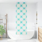 vidaXL Store enrouleur de douche avec cassette largeur du tissu 66 cm