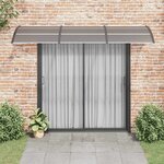 vidaXL Auvent de porte Noir 300x100 cm Polycarbonate