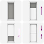 vidaXL Store plissé anthracite 80x200 cm largeur du tissu 79 4 cm