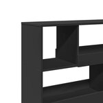 vidaXL Cloison de séparation noir 100x33x94 5 cm bois d'ingénierie