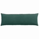 vidaXL Coussins de canapé 2 Pièces Vert foncé 120 x 40 cm