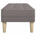 vidaXL banc Taupe 113 x 57 x 39 cm tissu