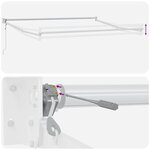 vidaXL Auvent rétractable automatique marron 450x300 cm