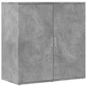 vidaXL Buffet gris béton 79x38x80 cm bois d'ingénierie
