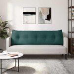 vidaXL Coussin de Dos Vert foncé 160 x 24 x 50 cm tissu