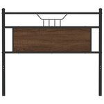 vidaXL Tête de lit chêne marron 100 cm bois d'ingénierie et acier