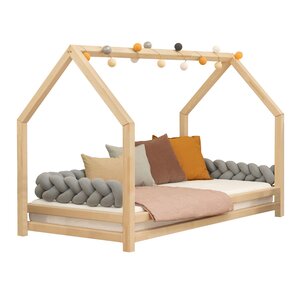 Lit cabane enfant FUNNY 120 x 200 verni