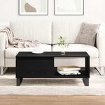 vidaXL Table Basse Chêne noir 90 x 50 x 36 5 cm Bois d'ingénierie