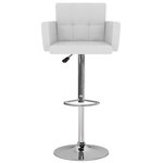vidaXL Tabourets de bar lot de 2 blanc similicuir