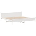 vidaXL Cadre de lit sans matelas blanc 180x200 cm bois massif de pin