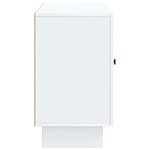 vidaXL Buffet Blanc 89 x 34 5 x 60 cm Bois d'ingénierie
