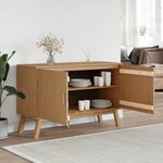 vidaXL Buffet OLDEN marron 114x43x73 5 cm bois massif de pin
