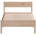 vidaXL Cadre de lit sans matelas 100x200 cm bois massif de pin