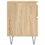 vidaXL Tables de chevet 2 Pièces chêne sonoma 40x35x50 cm bois ingénierie