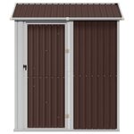 vidaXL Abri de jardin marron 192x152 5x237 cm acier galvanisé
