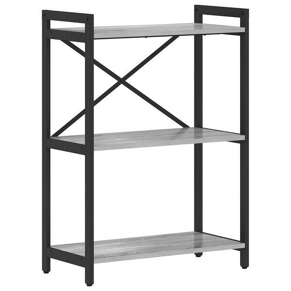 vidaXL Bibliothèque Sonoma gris 60 x 30 x 83 cm Bois d'ingénierie