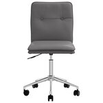 vidaXL Chaises à manger lot de 4 gris similicuir