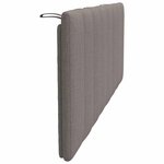 vidaXL Coussin de tête de lit Hanko taupe 140 cm tissu
