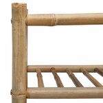 vidaXL Rack à chaussures 68 x 28 x 96 cm Bambou Naturel