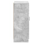 vidaXL Buffet Gris béton 66 x 34 5 x 87 cm Bois d'ingénierie
