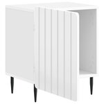 vidaXL Cabinet de chevet 2 Pièces Blanc brillant 43 x 34 5 x 52 cm
