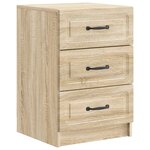 vidaXL Cabinet de chevet avec tiroir Chêne Sonoma 43 x 41 x 63 5 cm
