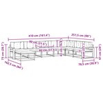 vidaXL Ensemble de canapés d'extérieur 8 pc Naturel et Beige