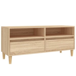 vidaXL Meuble TV chêne sonoma 100x34 5x44 5 cm bois d'ingénierie