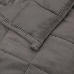 vidaXL Couverture lestée Gris 140x200 cm 6 kg Tissu