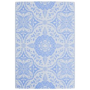 vidaXL Tapis d'extérieur ARAKIL bleu azuré 140x200 cm PP