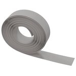 vidaXL Bordures de jardin 4 Pièces gris 10 m 15 cm polyéthylène