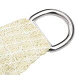 vidaXL Voile d'ombrage 160 g/m² Crème 4 5x4 5 m PEHD